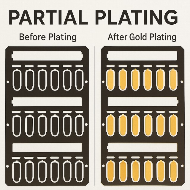 部分メッキ加工 純金